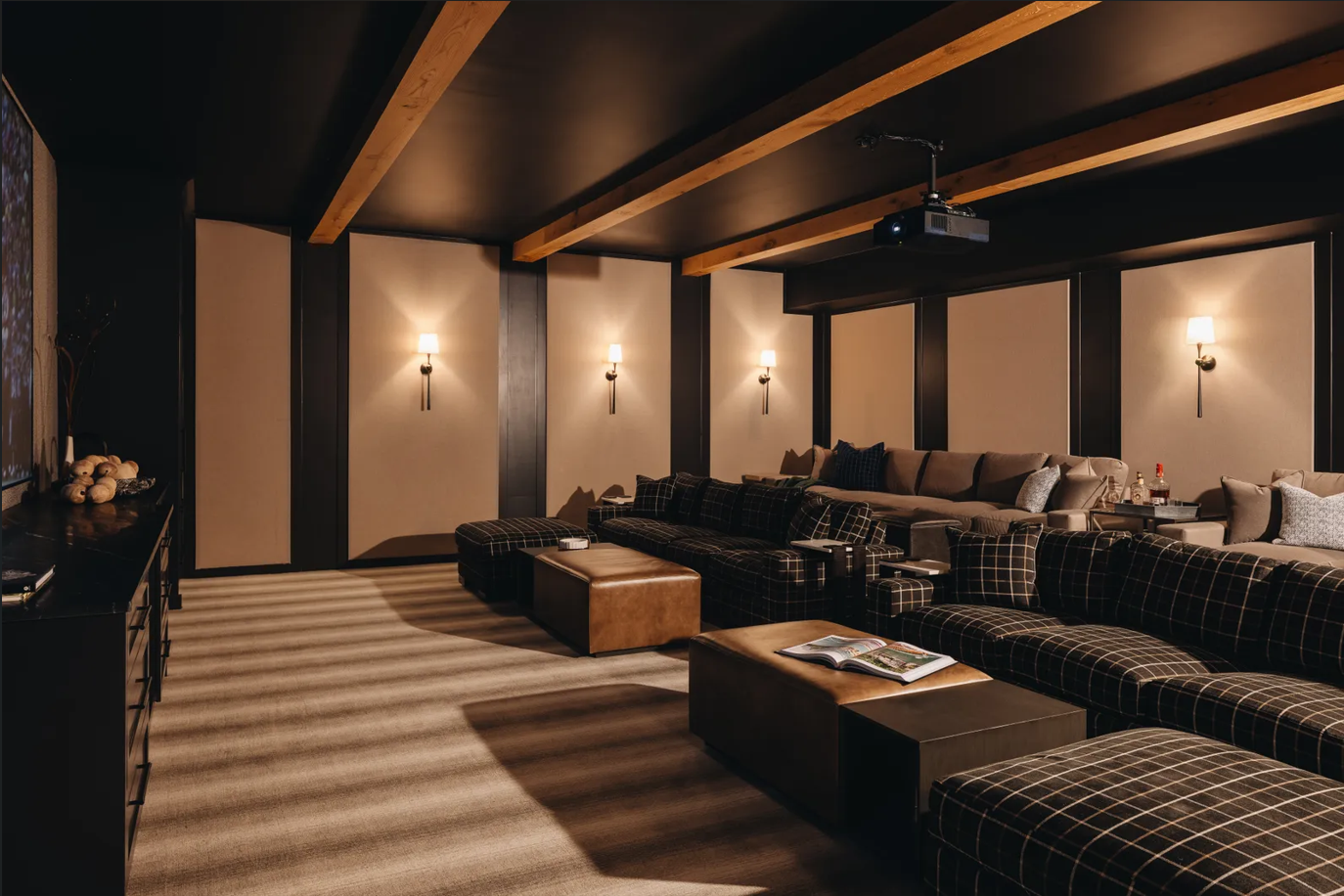 High-End Penthouse Media Lounge